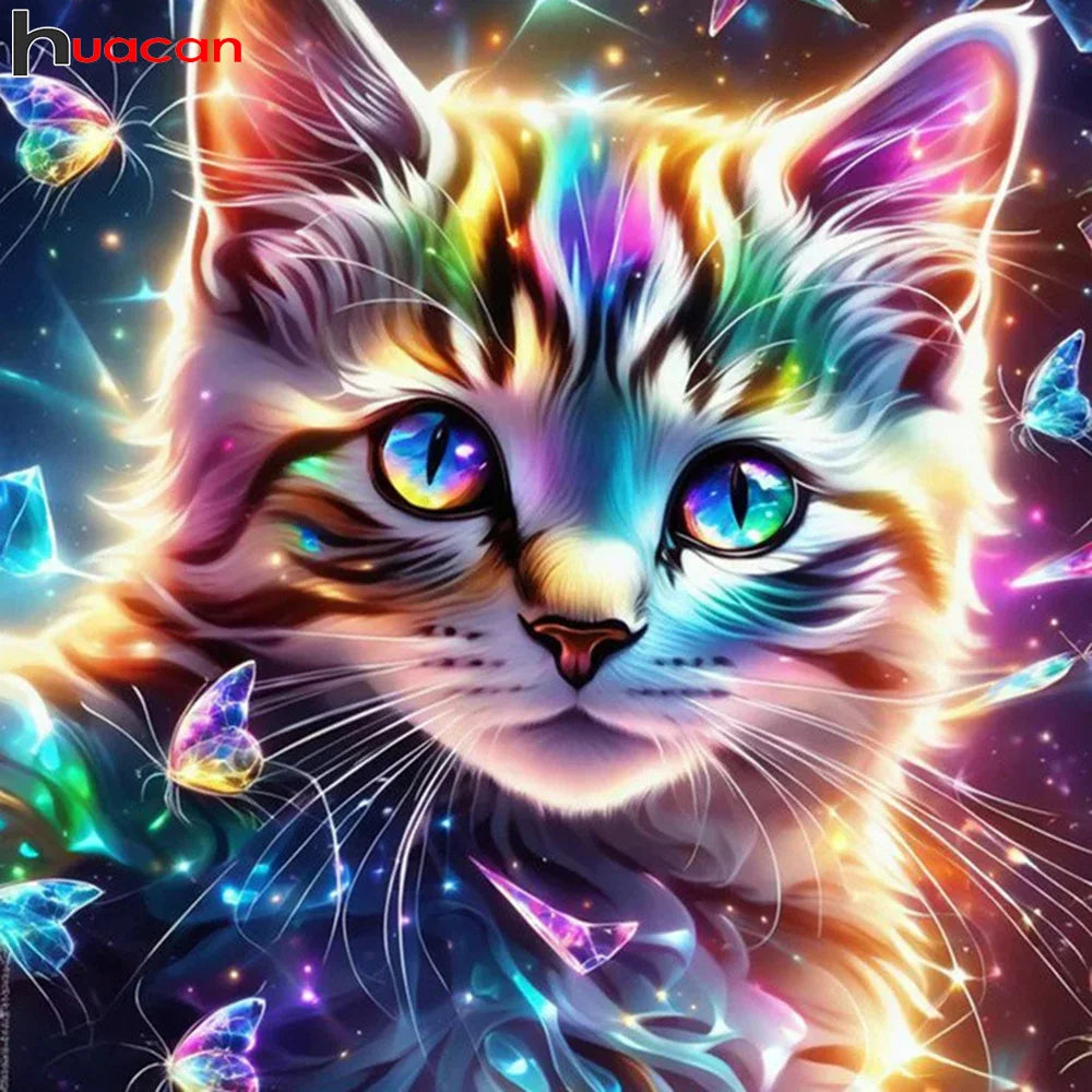 Huacan Mosaic Cat Fantasy