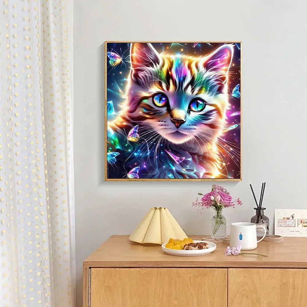 Huacan Mosaic Cat Fantasy